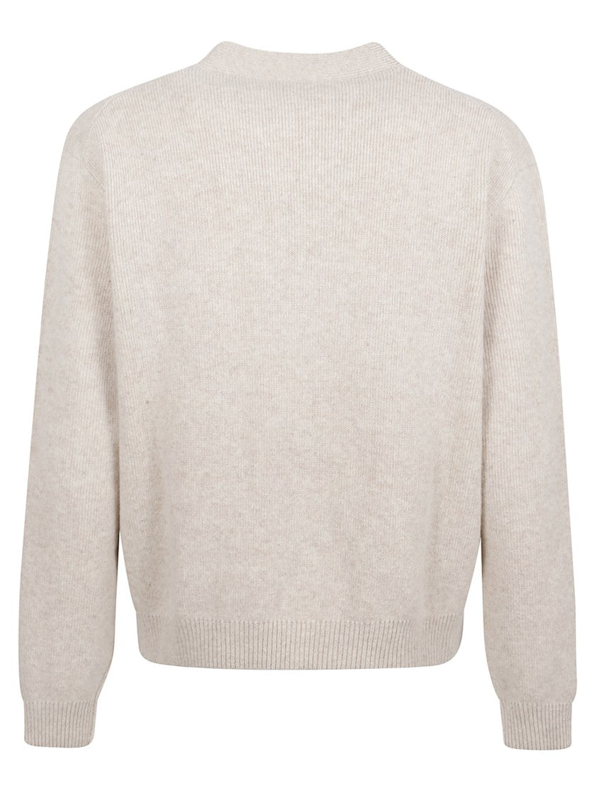 Maison Kitsuné Milano Lambswool Cardigan With Embroidered Fox Head