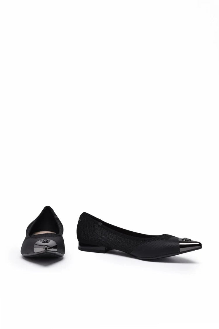 Pinko Fabric Ballerina Logo - Black