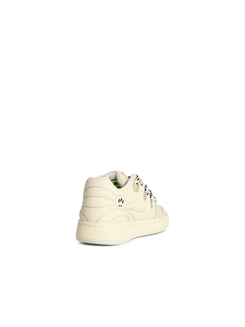 Barrow 'Skate' White Leather Sneakers