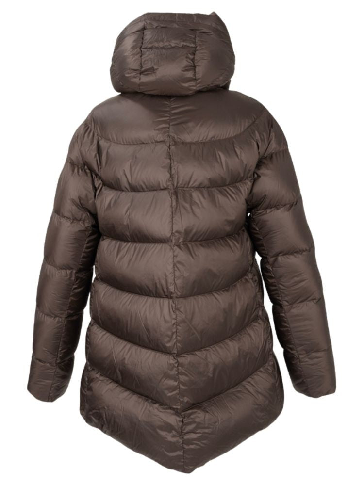 Sergio Moretti Quilted Beige Puffer Jacket With Attached Hood