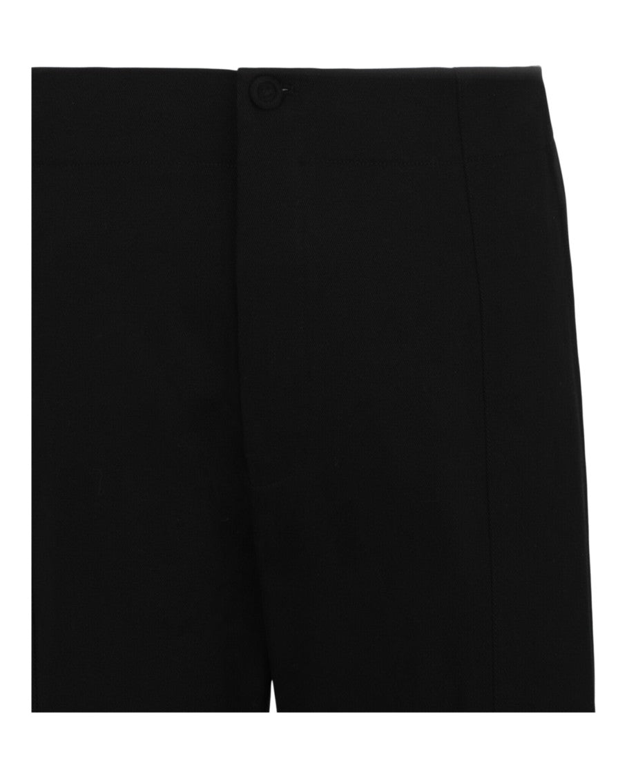 Ferragamo Mid Rise Tapered Trousers With Concealed Button Fastening