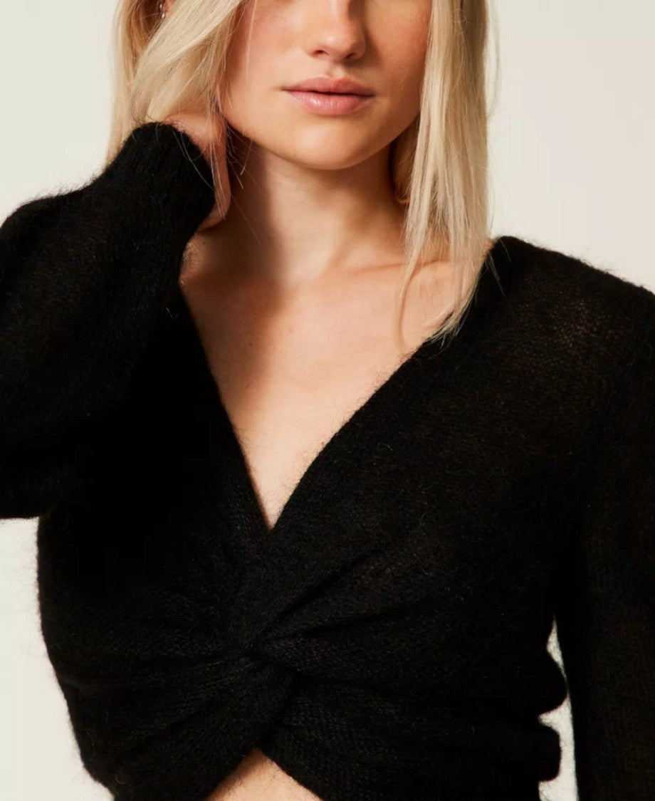 Twin-Set Reversible Mohair Blend Knitwear