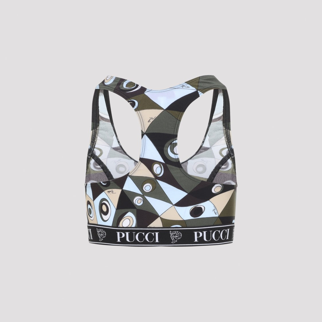 Pucci Geometric Racerback Top In Multicolor Design