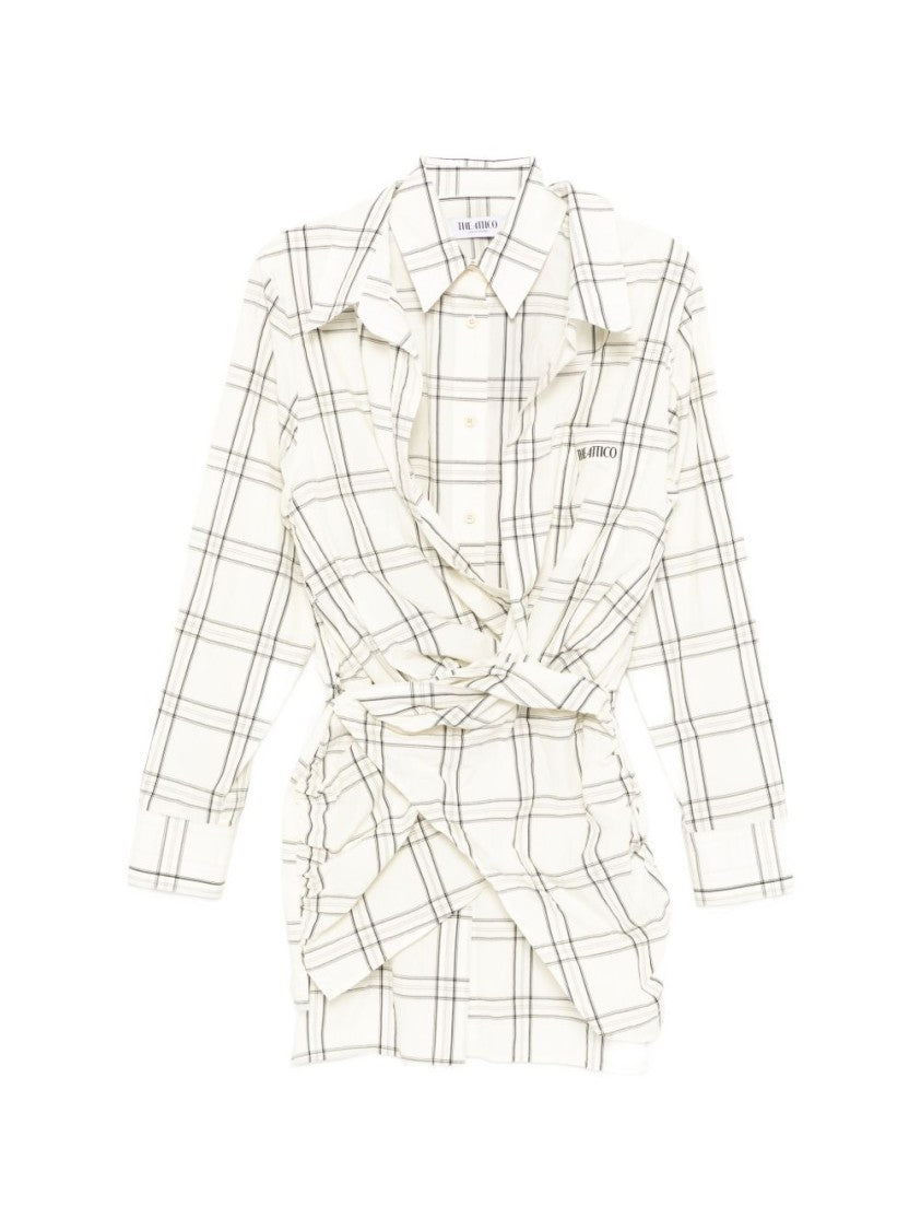 The Attico Structured Shirt-Style Dress With Asymmetrical Hem