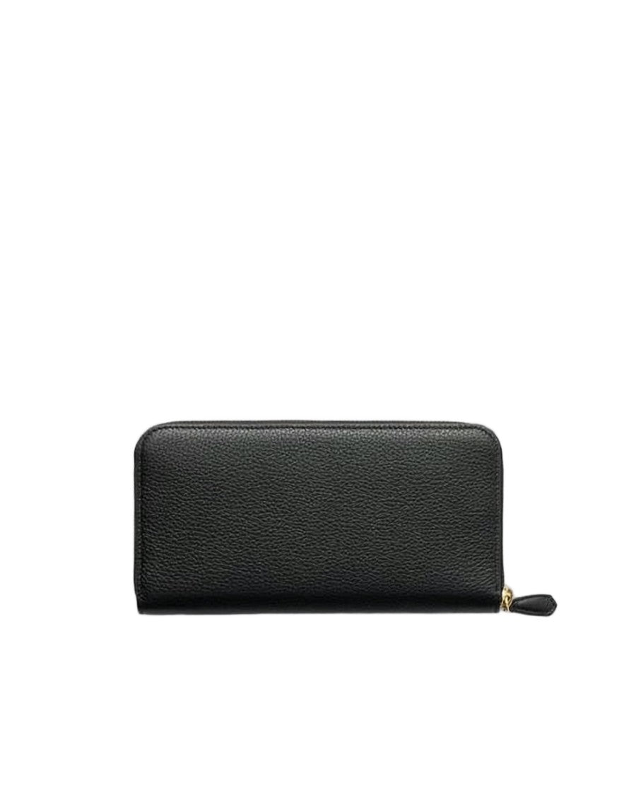 Prada Textured Calf Leather Long Wallet