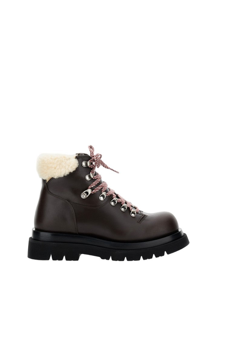 Bottega Veneta Lace-Up Hiking Ankle Boot