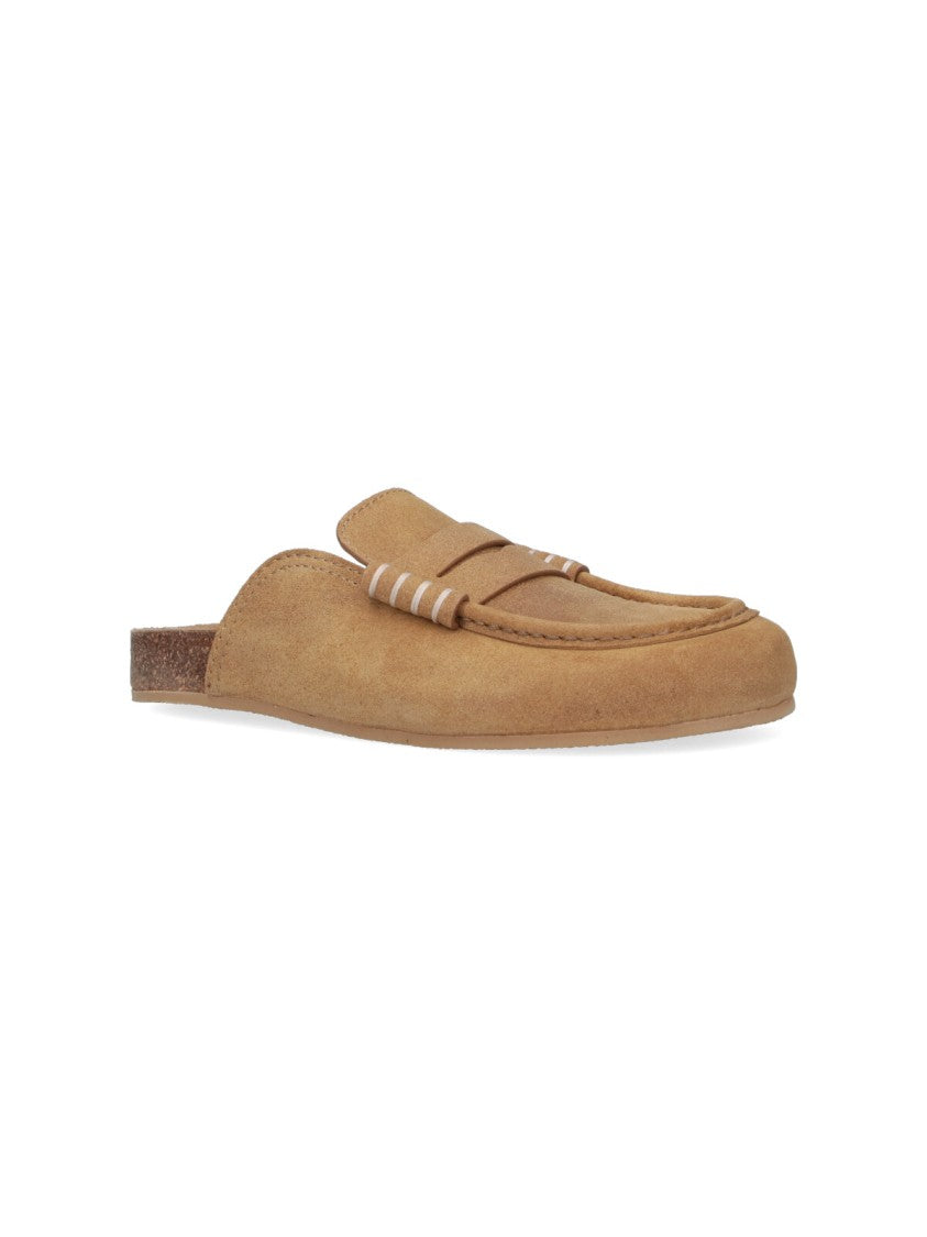 J. W. Anderson Light Brown Suede Slip-On Mules