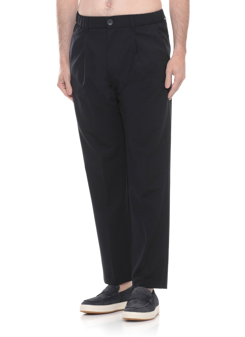 Herno Wool-Blend Straight-Leg Pants