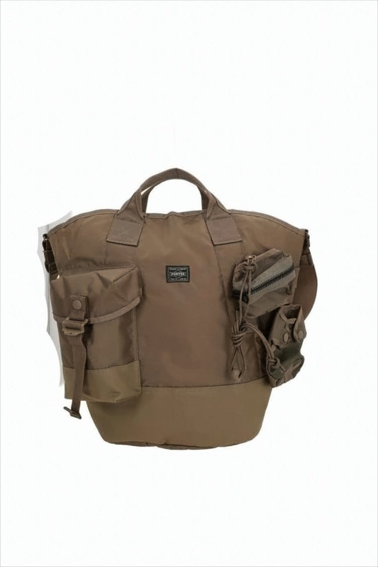 Porter Spacious Nylon Crossbody Bag With Flap