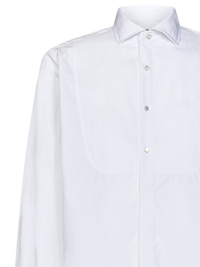 Lardini White Cotton Shirt