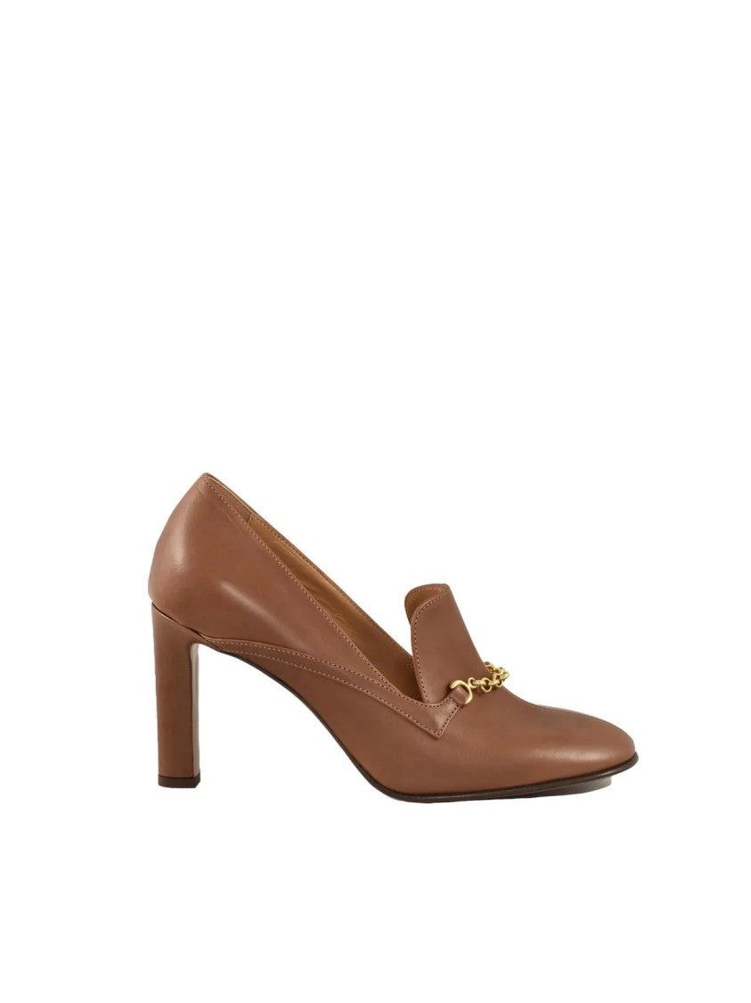 Relac Brown Leather Women Pumps