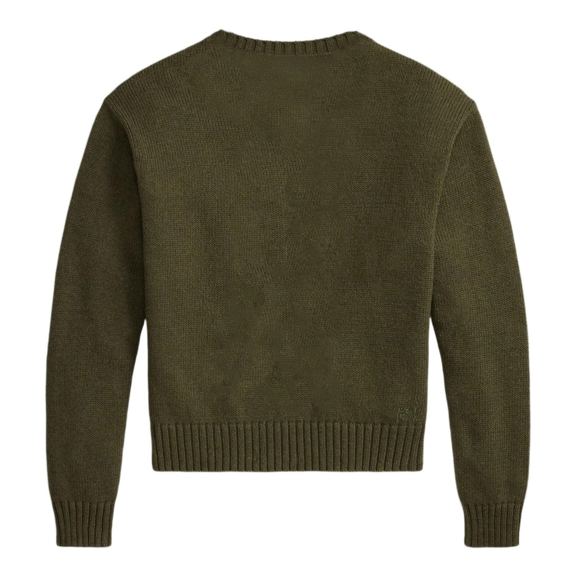 Polo Ralph Lauren Embroidered Bear Crewneck Wool Sweater