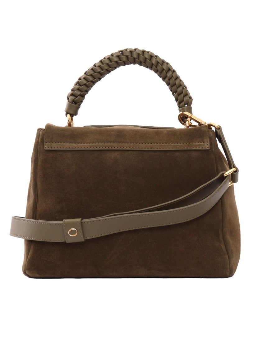 Claudio Orciani Structured Calf Leather Handbag With Polished Finish