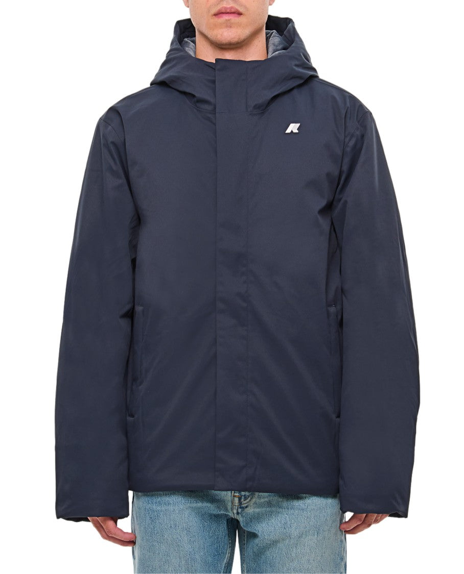 K-Way Blue Jacko Twill Casual Jacket