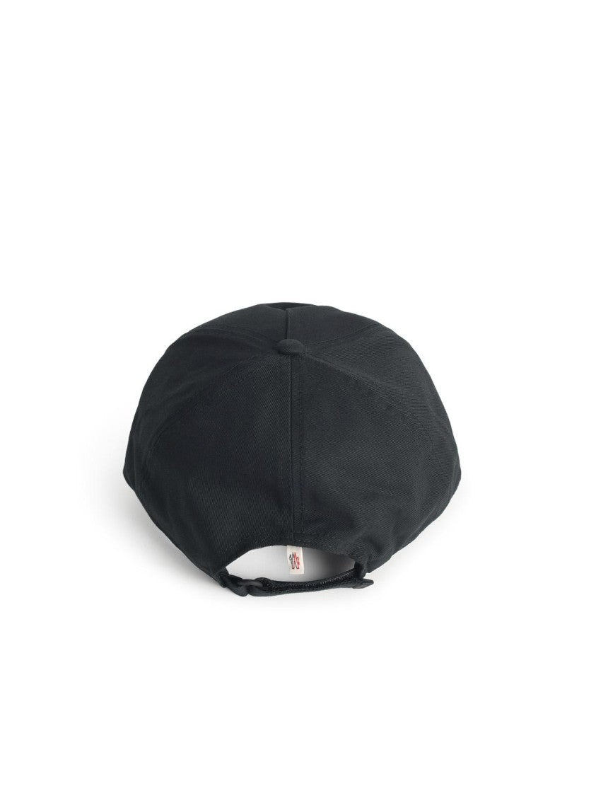 Moncler Grenoble Black Cotton Cap