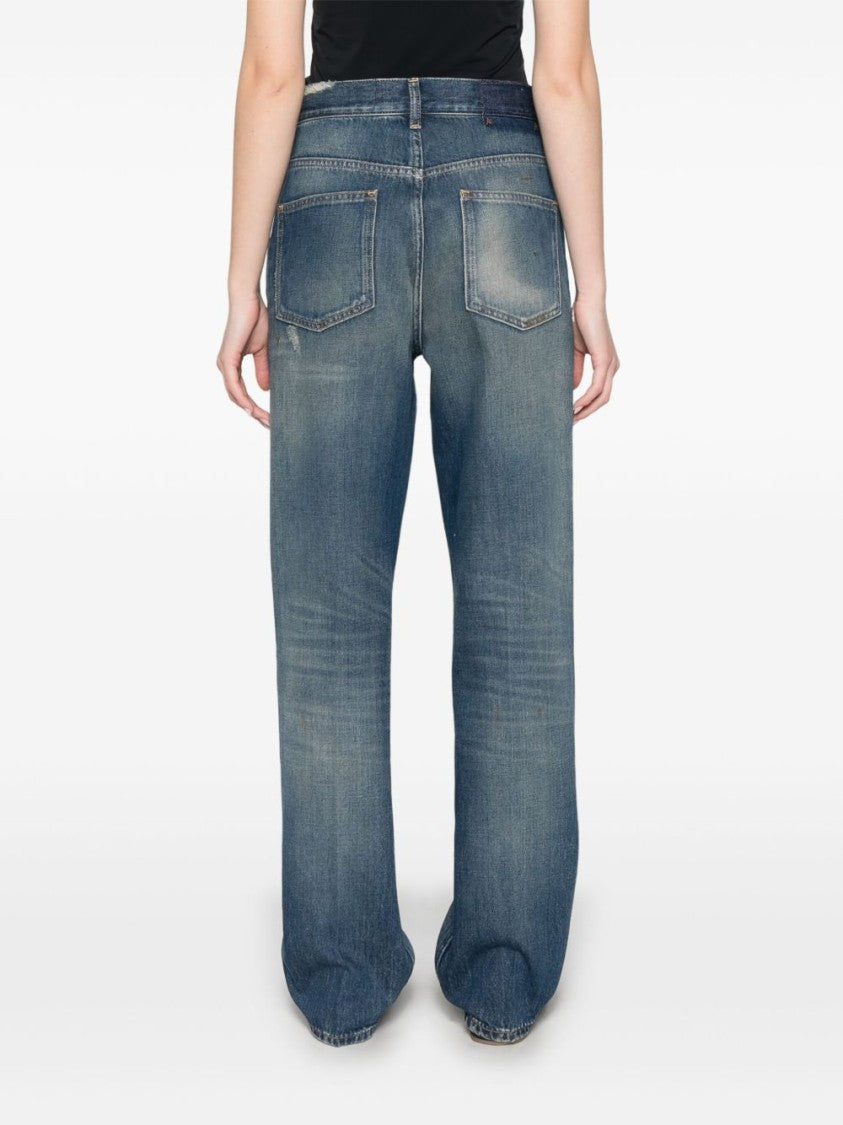 Golden Goose Indigo Blue Distressed Denim Jeans