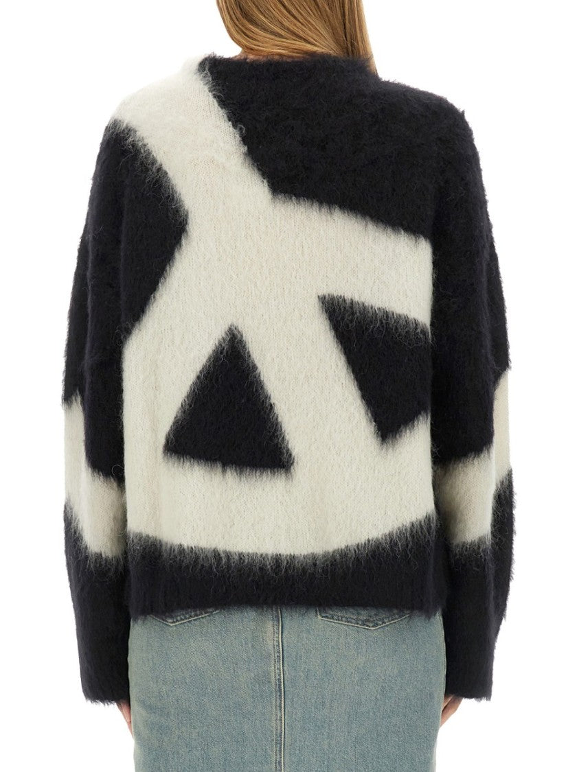 Moschino Abstract Design Oversized Sweater
