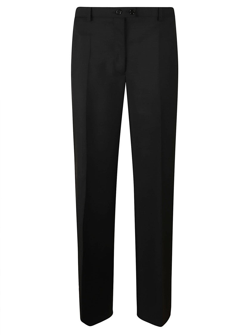 Jil Sander Straight-Leg Trousers With Concealed Fastening And Polished Finish