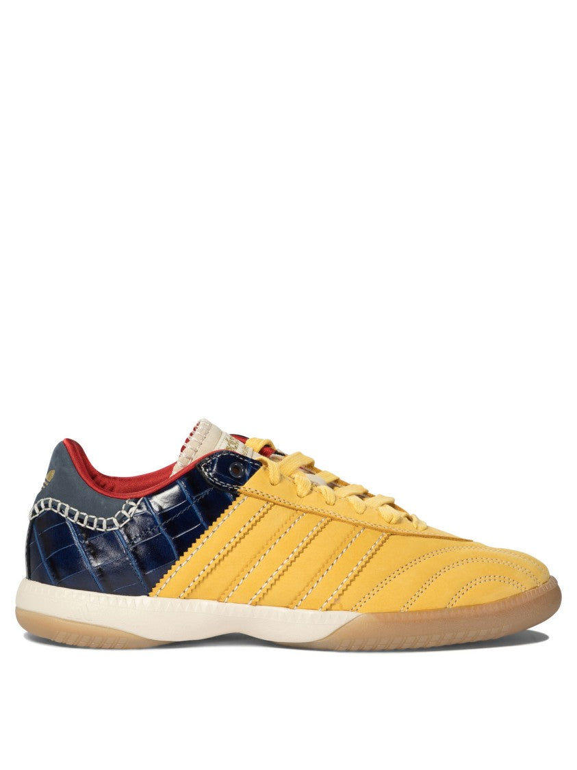 Adidas Originals Croc-Effect Leather And Suede Sneakers
