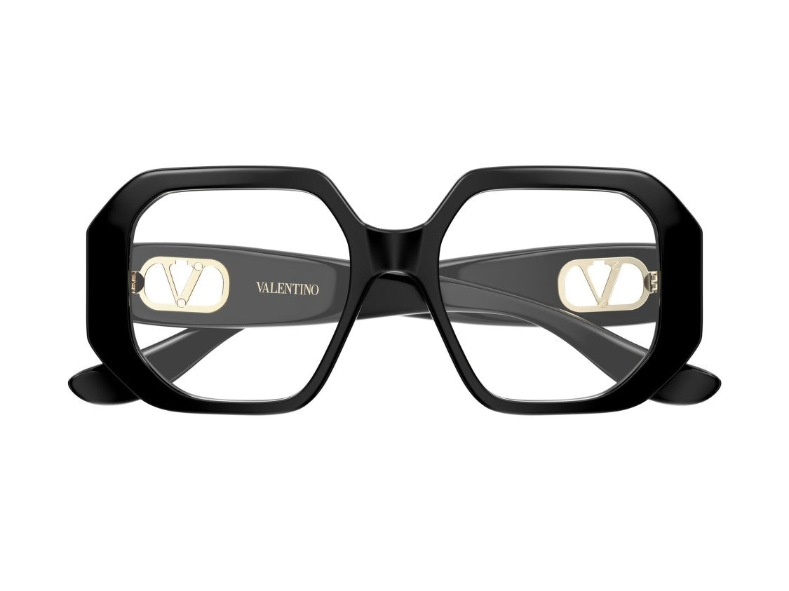 Valentino Gold Vg0003o Oversized Geometric Eyeglasses