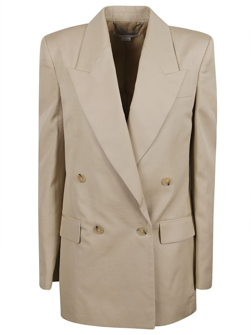 Stella Mccartney Double-Breasted Tailored Blazer With Structured Silhouette