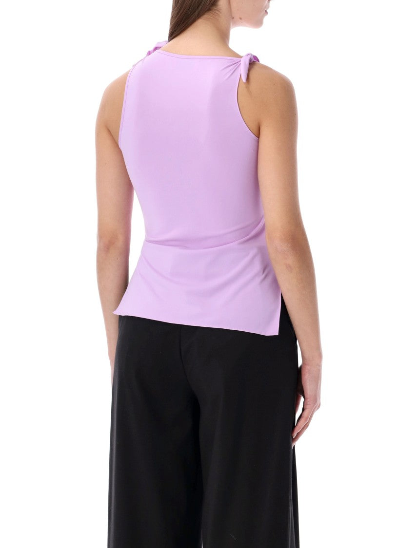 Coperni Flower Asymmetrical Floral Knot Top