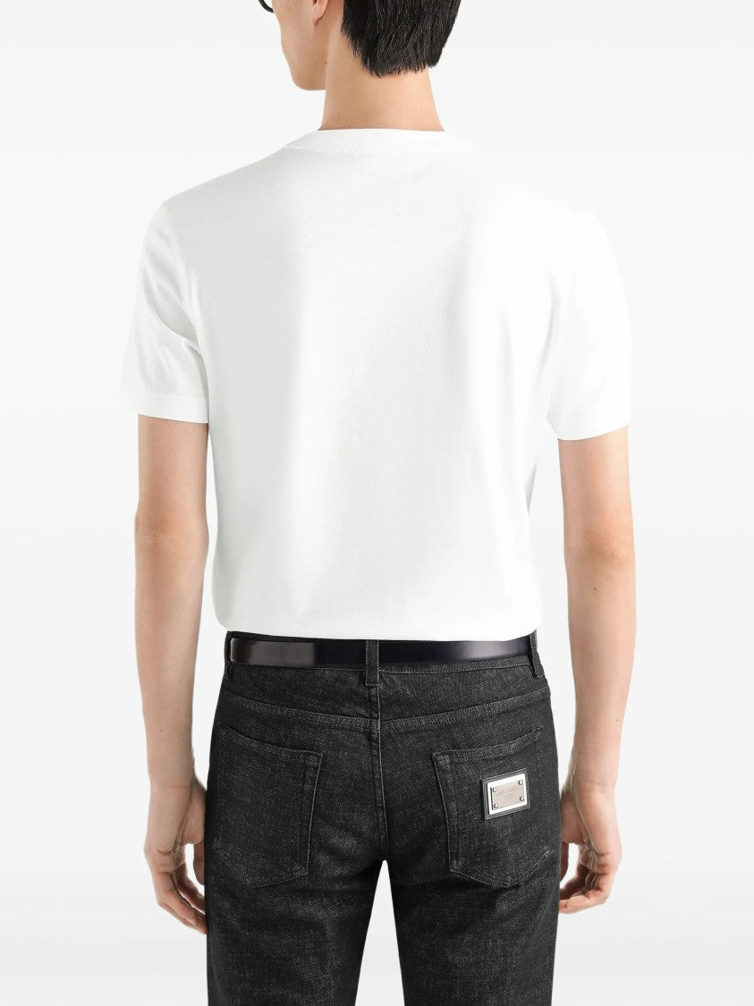 Dolce & Gabbana Regular Cotton Minimalist Label T-Shirt