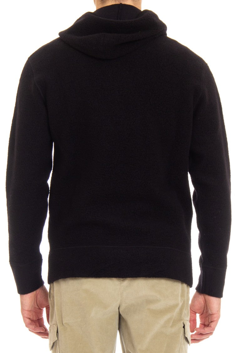 C.P. Company Bear Hoodie Wool With Tone-On-Tone Logo