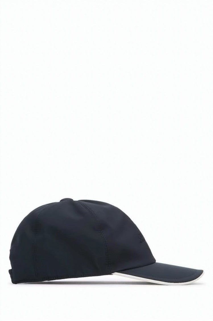 Loro Piana Minimalist Blue Microfiber Ball Cap
