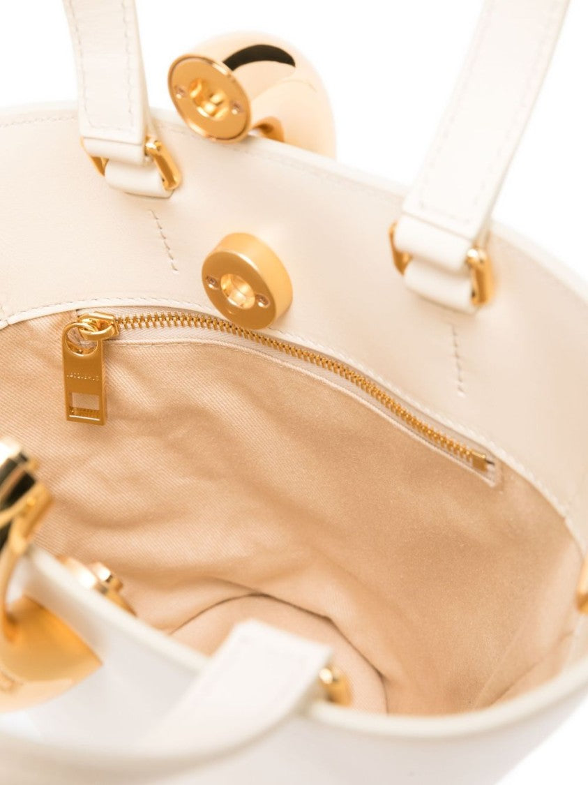 Jacquemus Light Beige Structured Magnetic Handle Bag