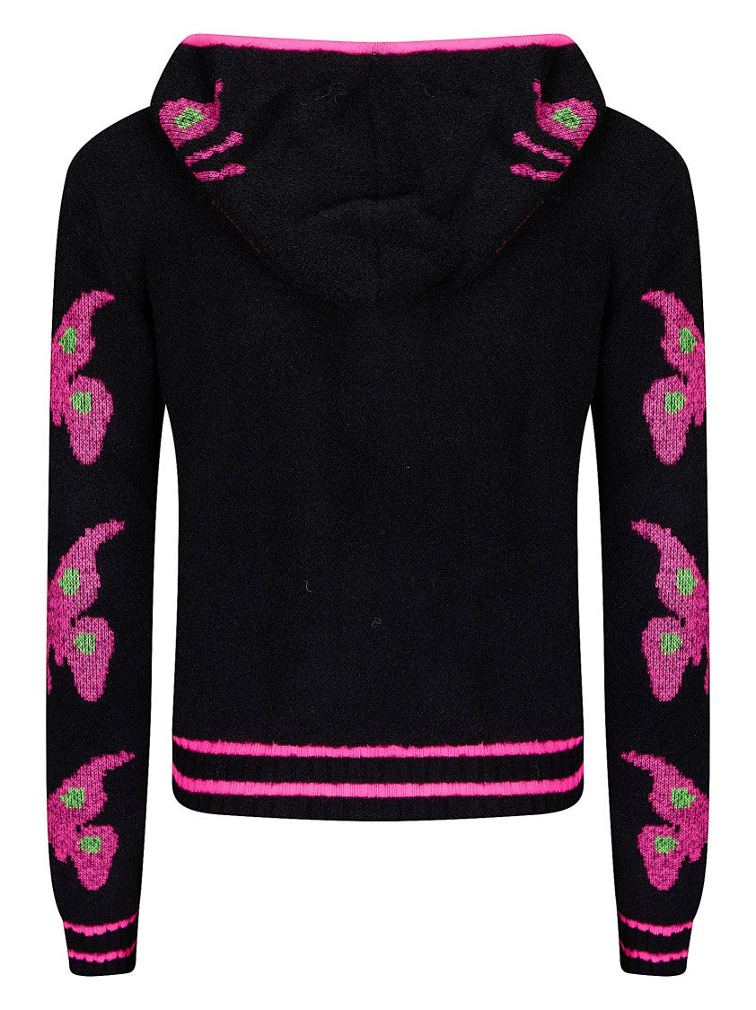 Chopova Lowena Neon Butterfly Cardigan