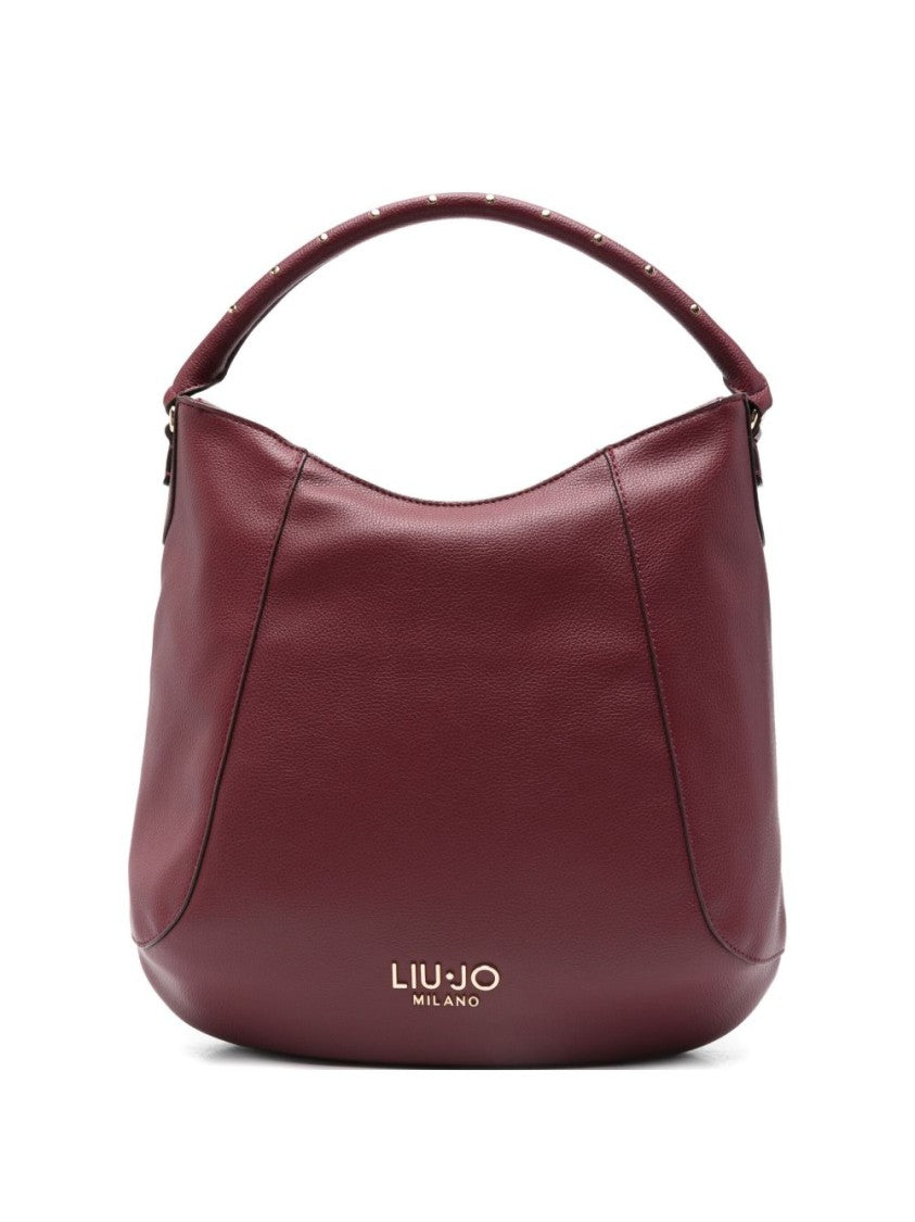 Liu Jo Structured Red Shoulder Bag With Zip Closure