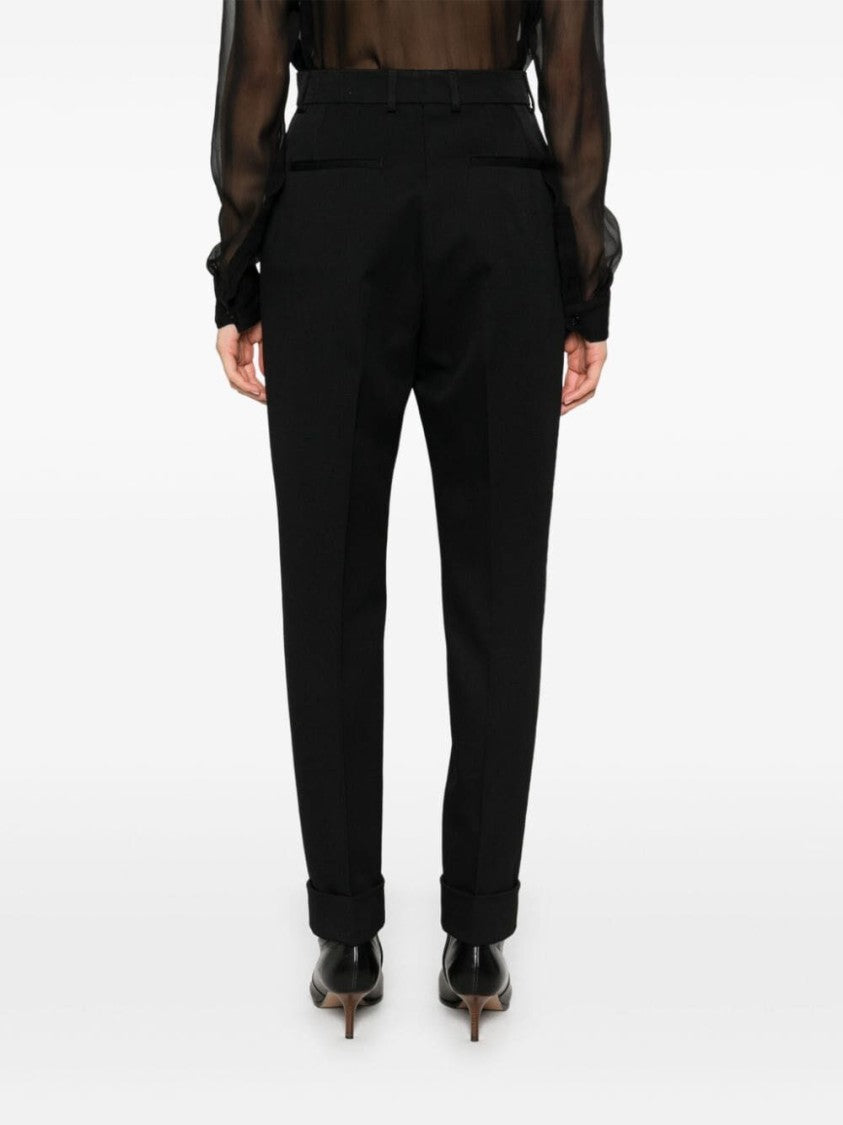 Dolce & Gabbana Tailored Black Wool Pants