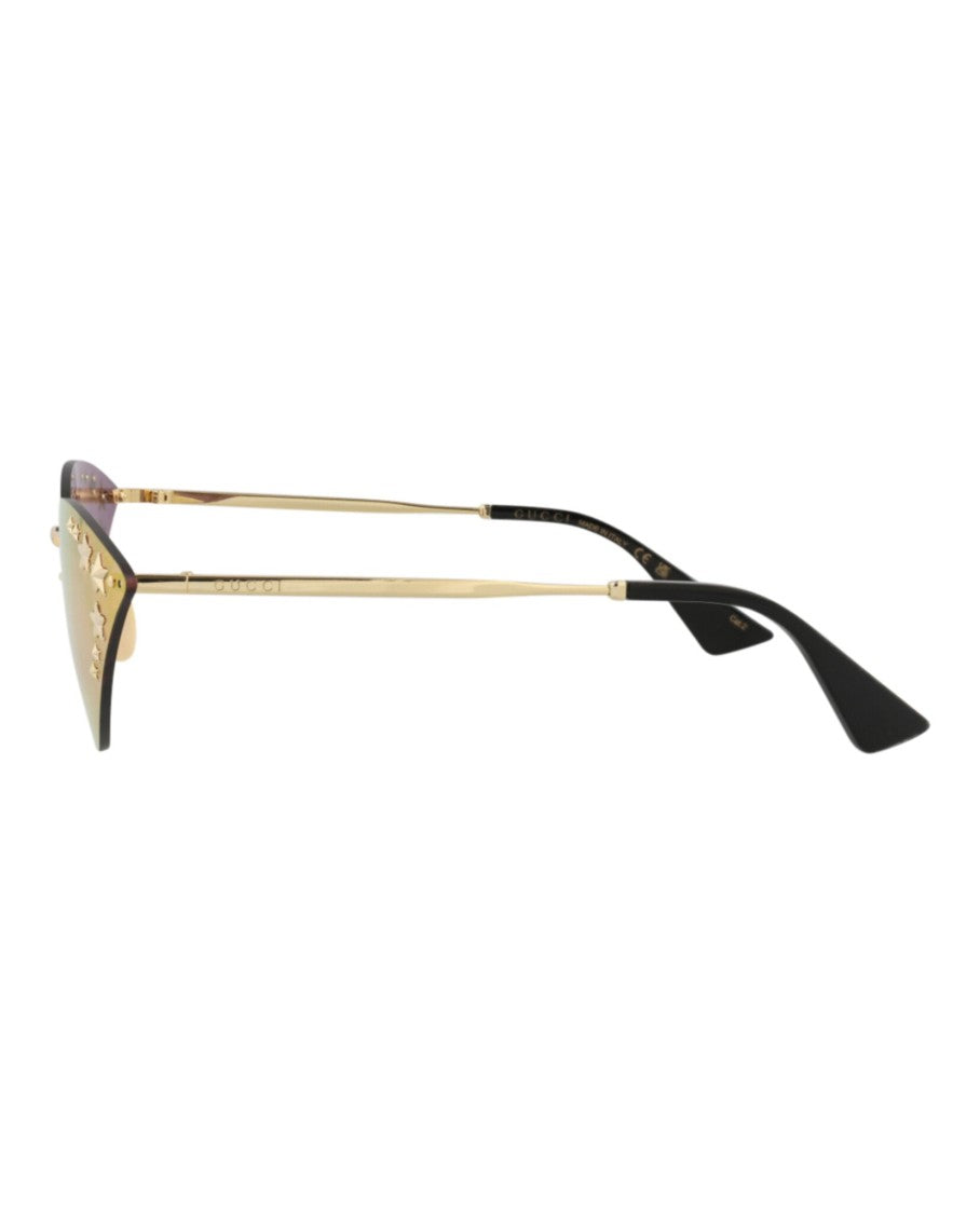 Gucci Cat Eye-Frame Metal Sunglasses