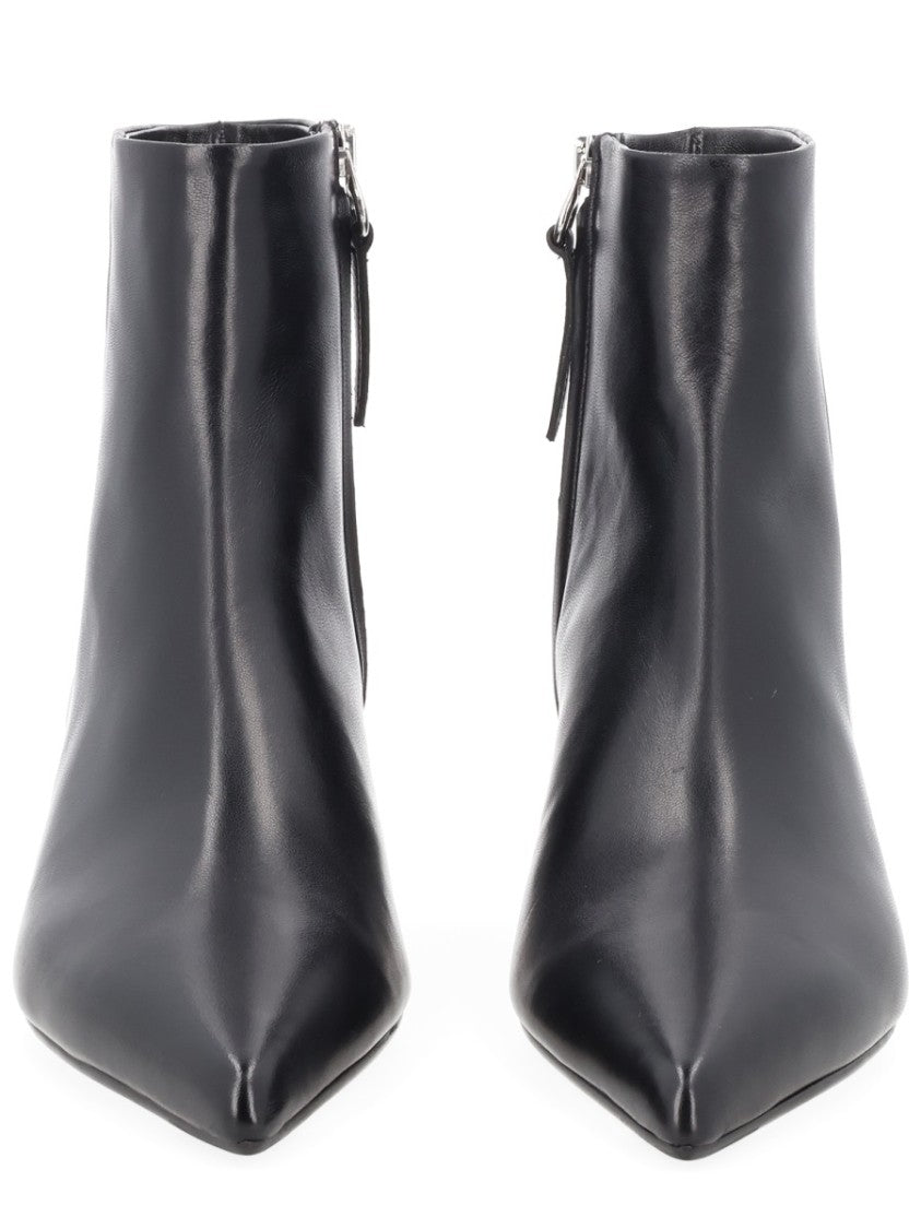 Aeydē Neutrals Sofie Pointed Kitten Heel Nappa Boots