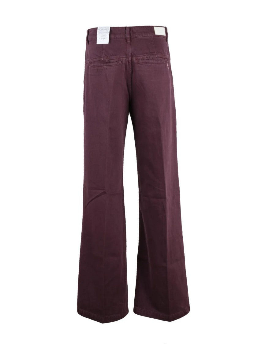 Icon Denim Classic Wide-Leg Denim Jeans With Subtle Star Embroidery