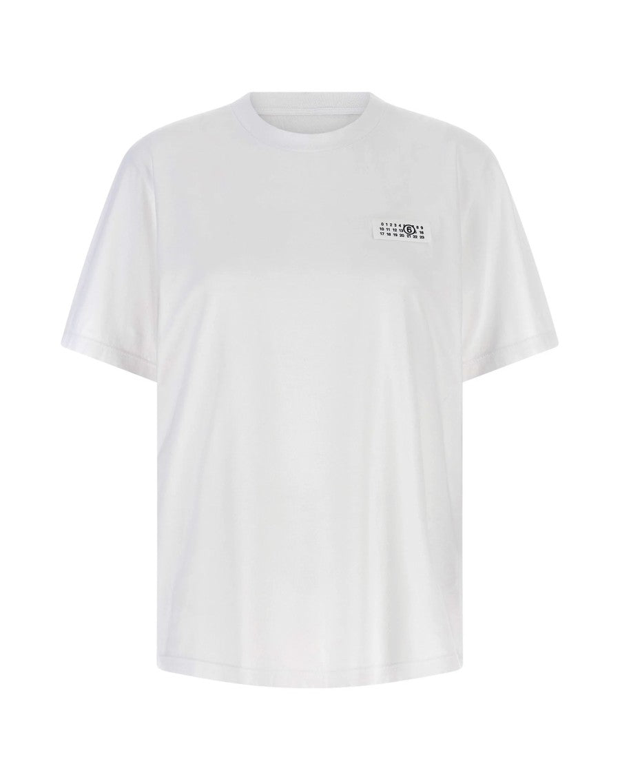 Mm6 By Maison Margiela T-Shirt Numeric Signature Optic White