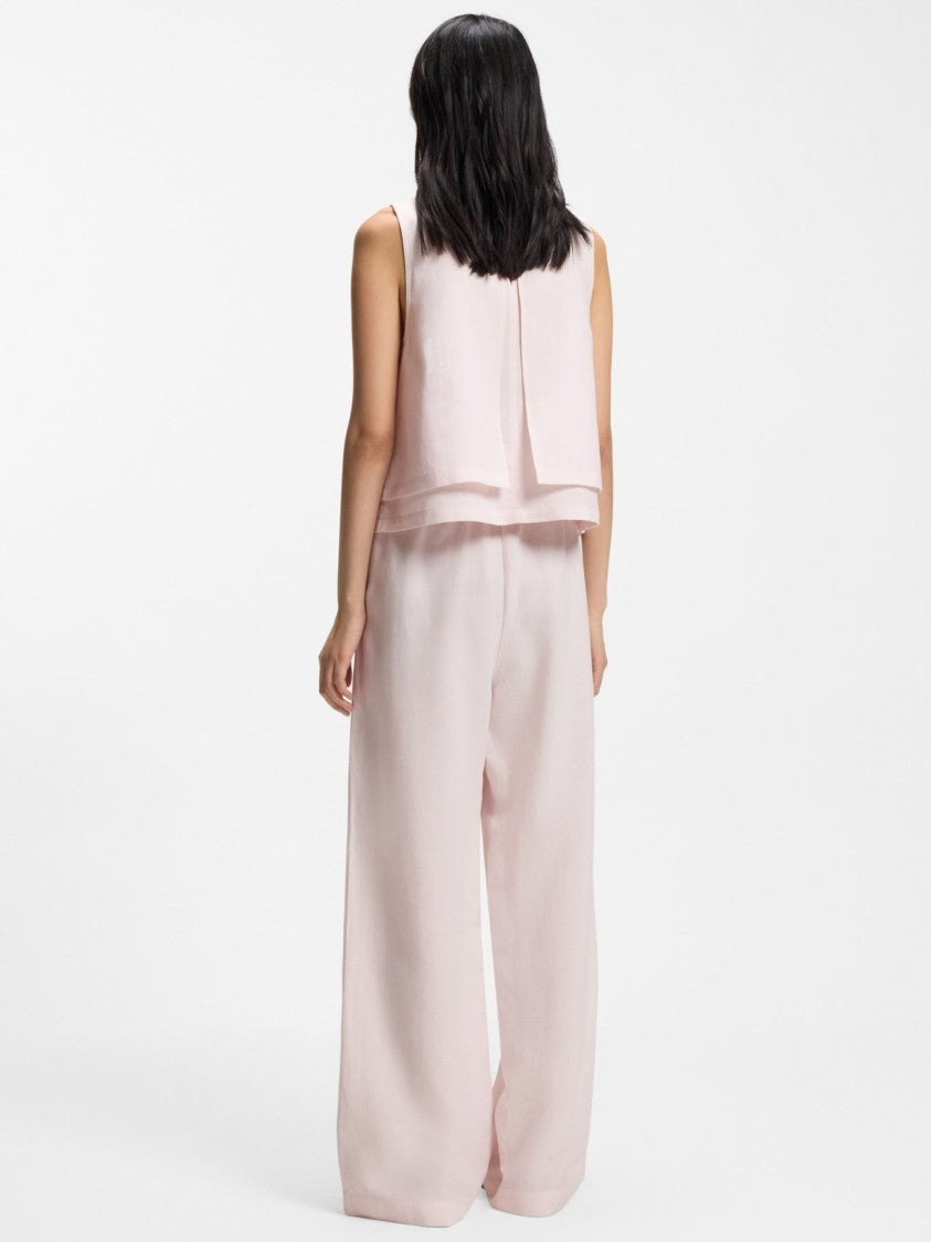 Boss Relaxed Fit Drawstring Wide-Leg Pants
