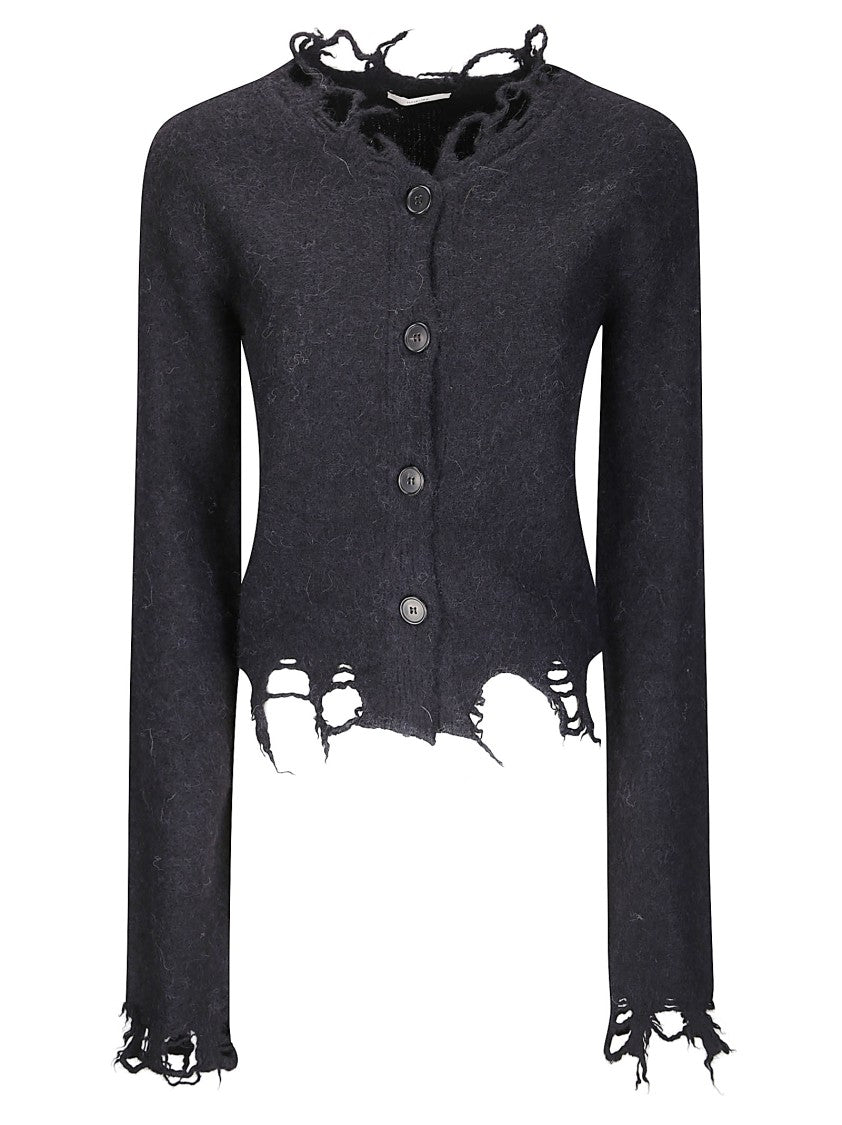 Haikure Cropped Long-Sleeve Sweater