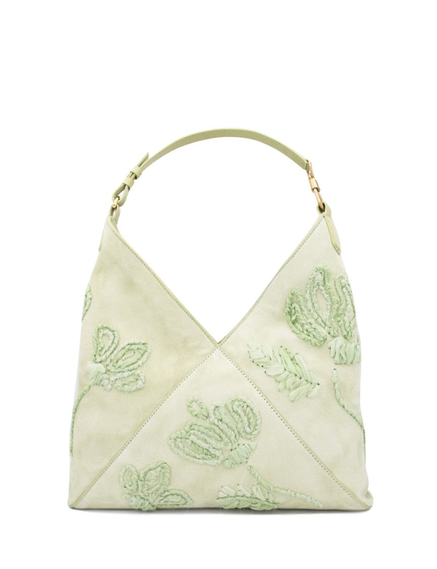 Ermanno Scervino Nuvolato Tenders Green Handbag