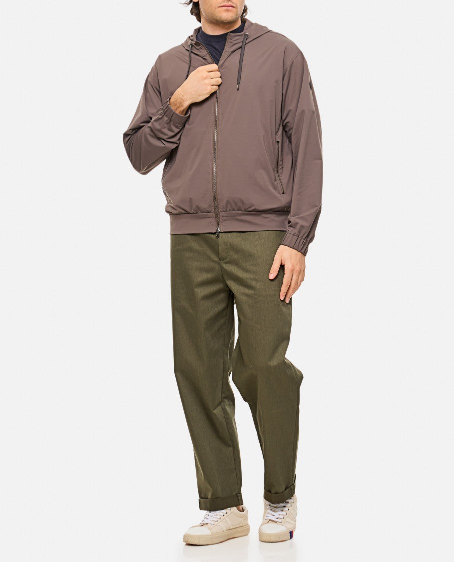 Herno Brown Hooded Sweatshirt