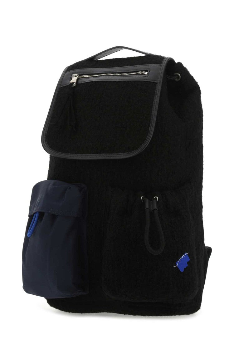 Ader Error Black Boucle Backpack