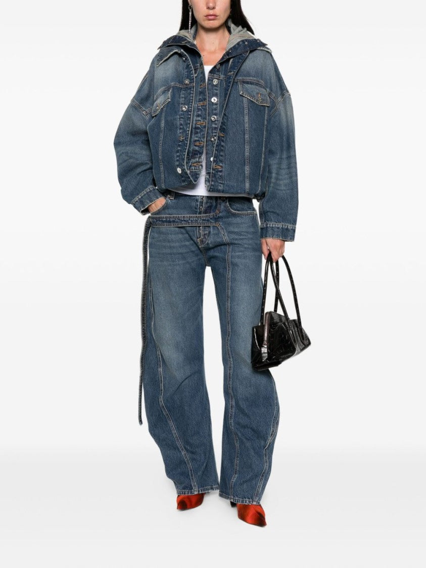 Jean Paul Gaultier Panelled Blue Denim Jeans