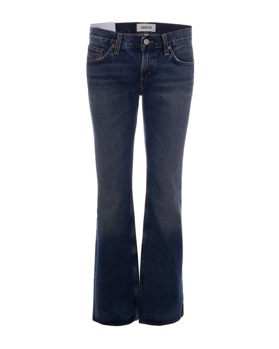 Agolde Low Rise Slim And Tapered Denim Jeans