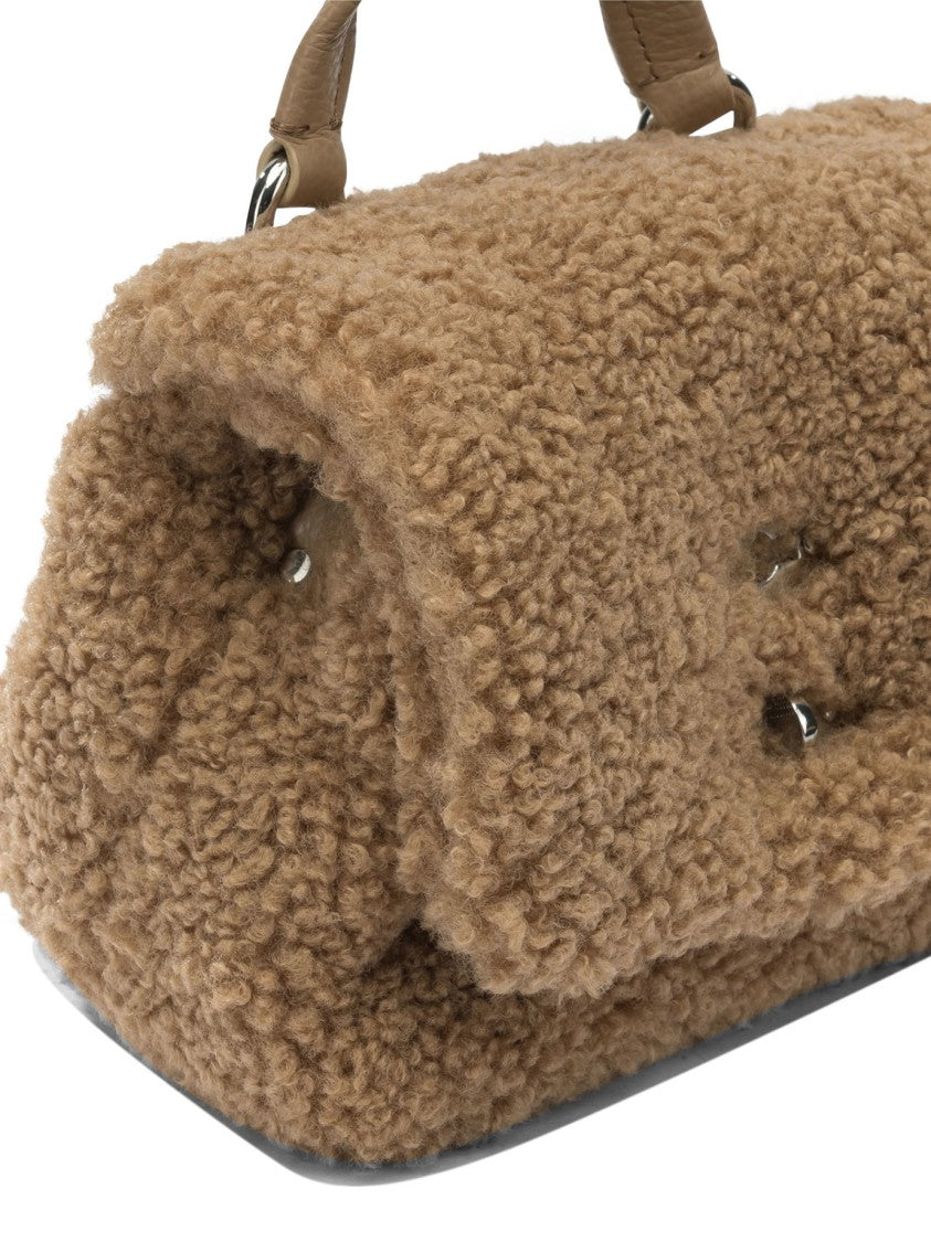 Zanellato Spacious Brown Fabric Shoulder Bag