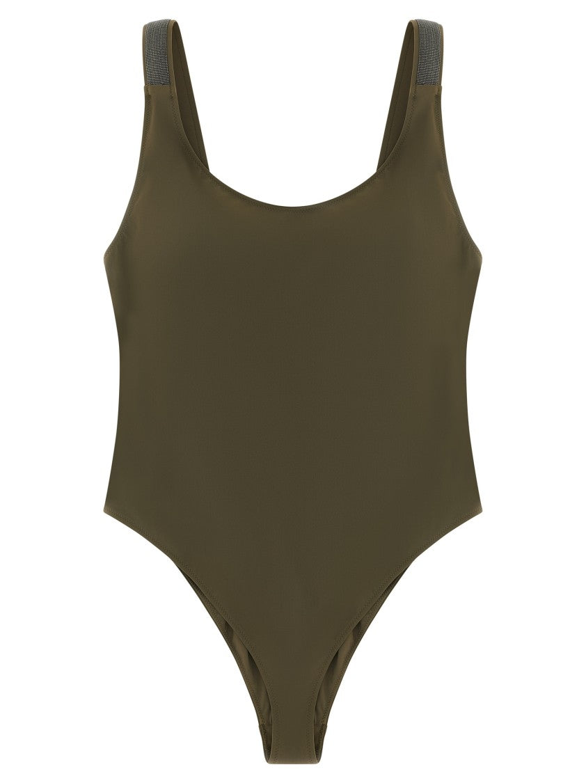 Brunello Cucinelli 'Precious Details' One-Piece Swimsuit