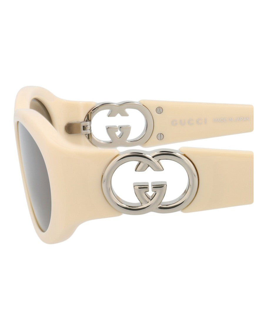 Gucci Round-Frame Injection Sunglasses With Silver-Tone Logo
