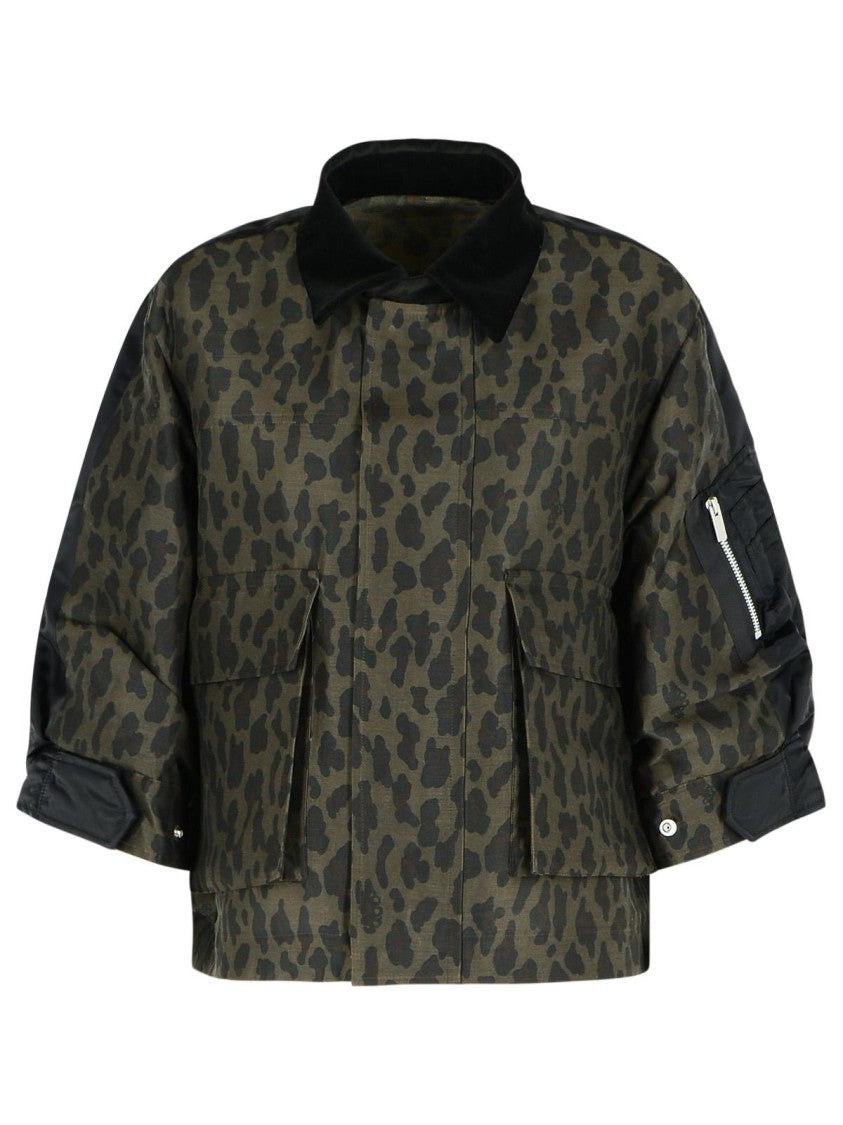 Sacai Brown Polyester Jacket