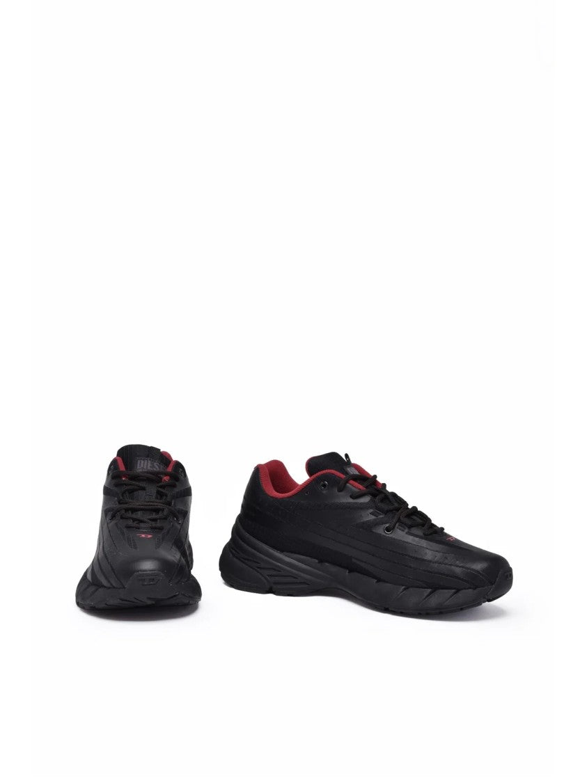 Diesel Black Polyester Airspeed Sneakers