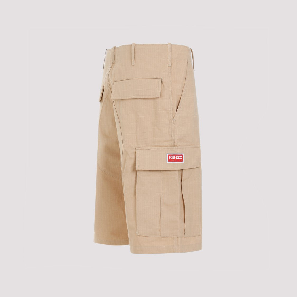 Kenzo Camel Cotton Workwear Shorts